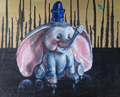 Elephant - lite oljemaleri norsk samtidskunst av Trond Berg-Nilssen