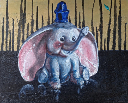 Elephant - lite oljemaleri norsk samtidskunst av Trond Berg-Nilssen