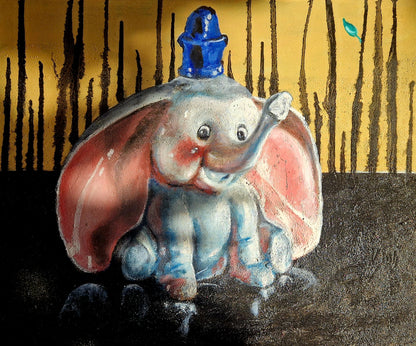 Elephant - lite oljemaleri norsk samtidskunst av Trond Berg-Nilssen