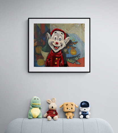 Clown sertifisert kunsttrykk norsk samtidskunst til hjemmet - av Trond Berg-Nilssen