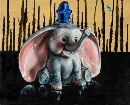 Elephant - sertifisert kunsttrykk norsk samtidskunst til hjemmet av Trond Berg-Nilssen