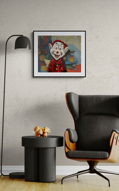 Clown sertifisert kunsttrykk norsk samtidskunst til hjemmet - av Trond Berg-Nilssen